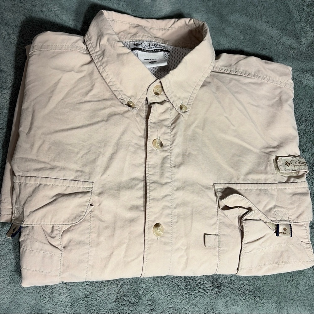 Columbia Light Tan Performance Shirt